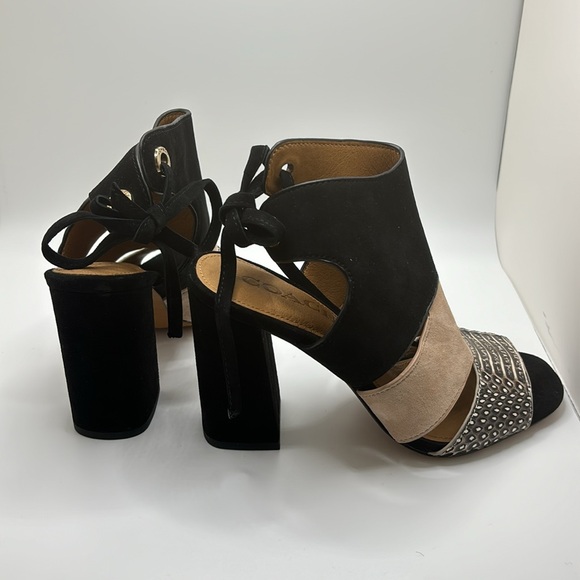 COACH Minetta Land Snake/Suede Heels NIB size 6 - Picture 6 of 13